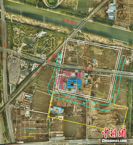 路县故城城址平面示意图。主办方供图 路县故城城址平面示意图。主办方供图