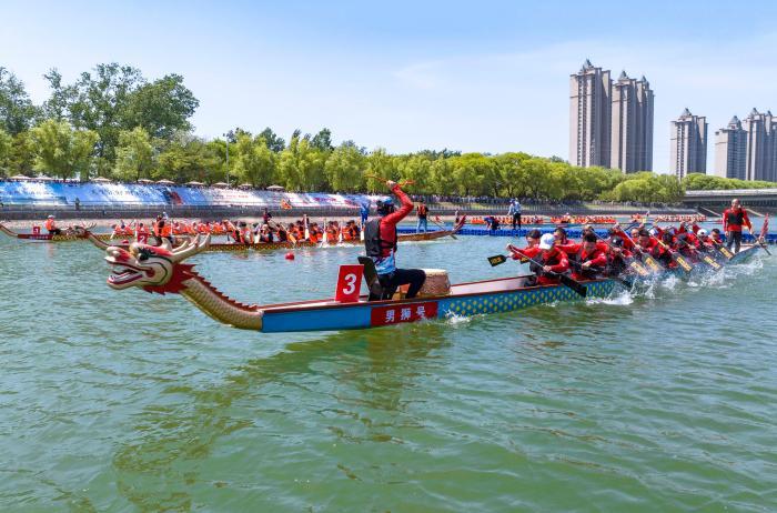 河南省第十届“中华轩辕龙舟大赛”在漯河举办