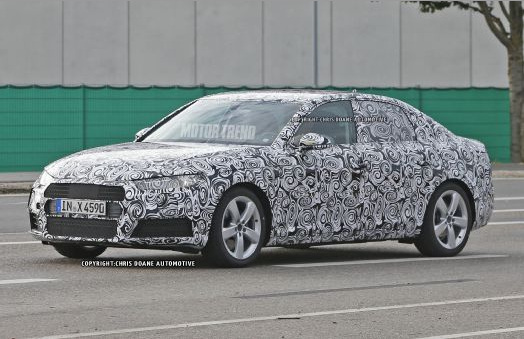 2016款奥迪A4原型车测试照首曝