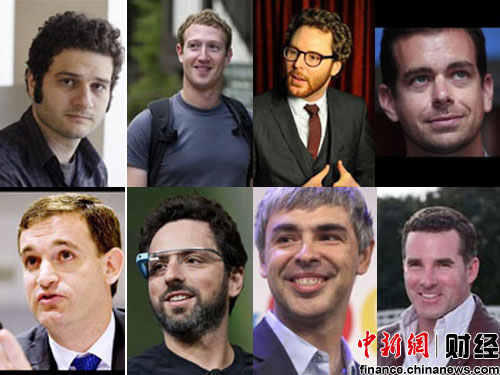 最年轻十大美国富豪:扎克伯格大学室友居首(图)