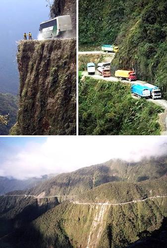 令人生畏恐怖的世界10大死亡公路图