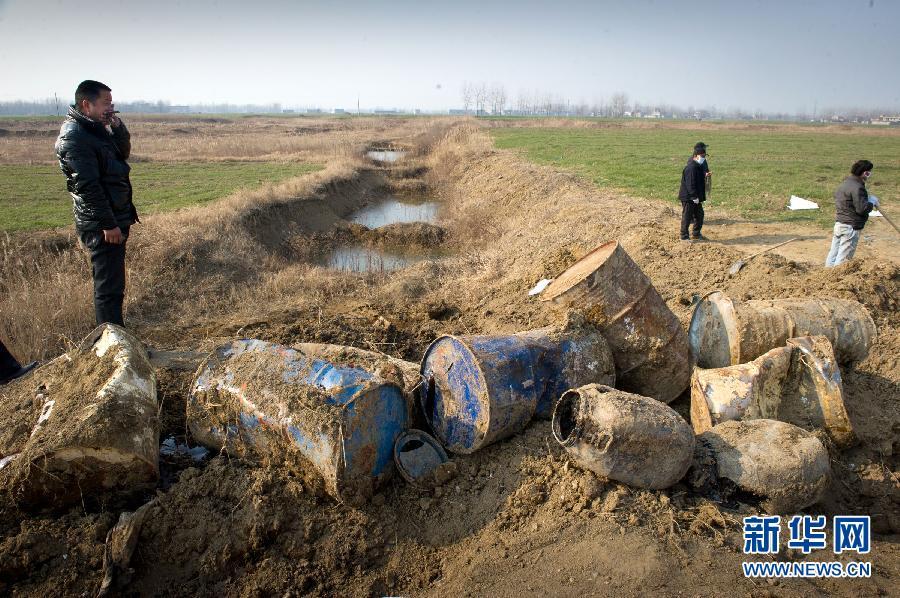 安徽危废倾倒污染事件调查组图
