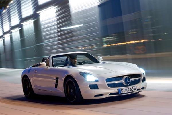 广州车展重磅跑车奔驰slsamg敞篷版