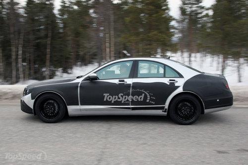 奔驰S级轻伪谍照曝光 有望今年秋季发布