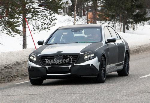 奔驰S级轻伪谍照曝光 有望今年秋季发布