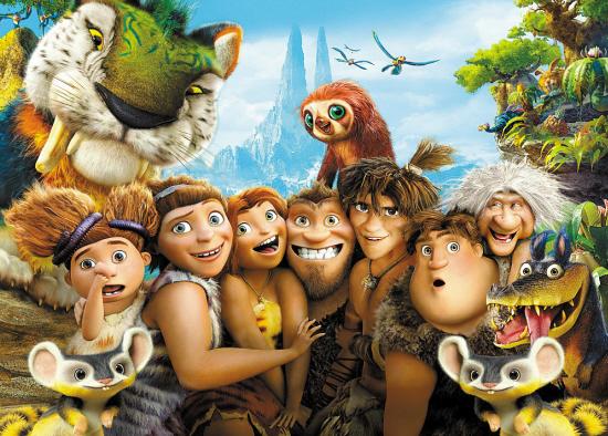 上映后因口碑出色而延期至6月24日下画的梦工厂动画片《疯狂原始人》