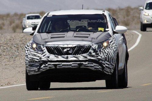 2015款起亚狮跑谍照再曝 明年夏季发布