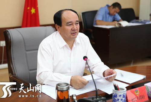 自治区政协党组书记,主席努尔兰·阿不都满金讲话会议现场7月8日,自治