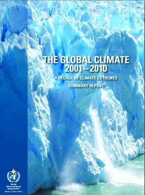 融化的冰川——世界气象组织发布的《2001-2010年全球极端气候事件报告》封面。