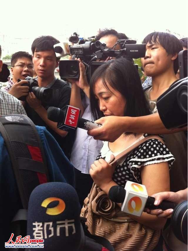 宣判后,唐慧面对媒体没有回应