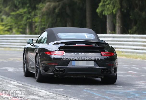 保时捷911 Turbo S敞篷版谍照