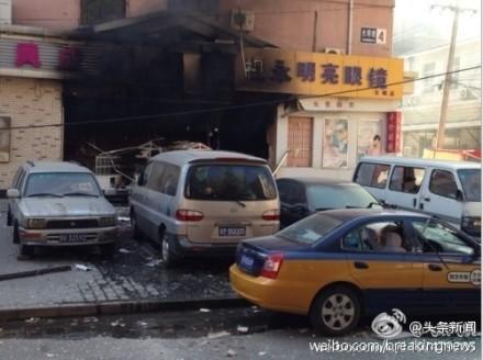 爆炸事故现场(图片来自网络)