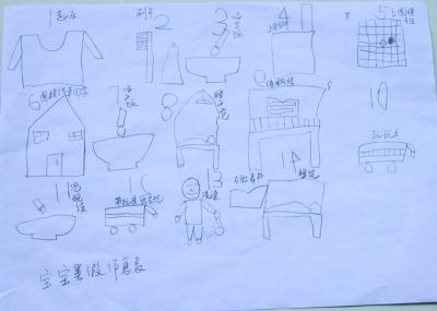 5岁宝宝超萌手绘画出全家人作息时间表图
