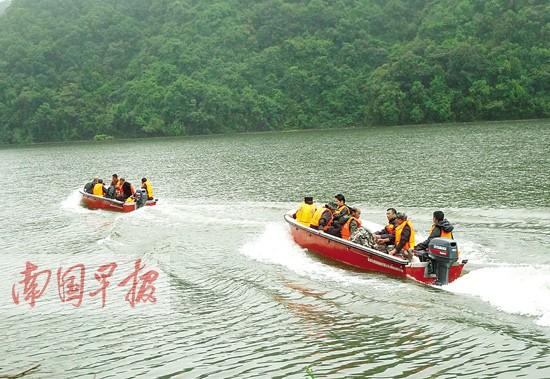 峡谷河水暴涨5名驴友失踪 荔浦金秀两地联合搜救