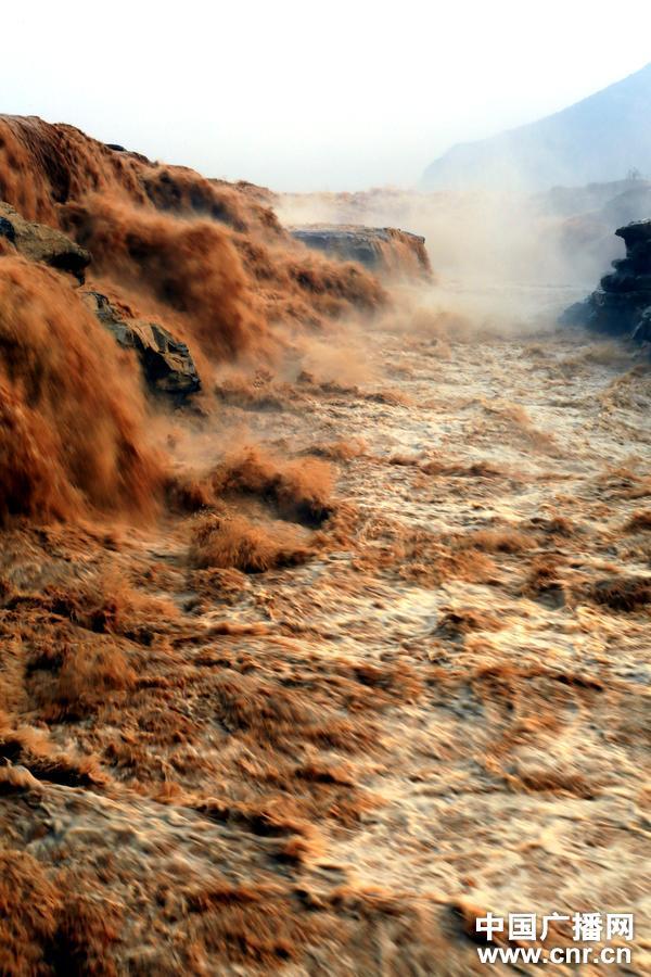 黄河壶口瀑布奇观浪涛腾空排山倒海图14