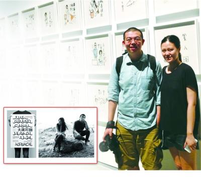 朱砂设计的大运河展的海报。