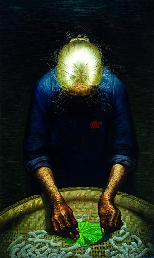 春蚕刷新罗中立作品拍卖纪录拍出3883万图