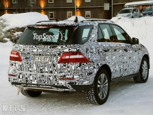 奔驰改款ML 谍照