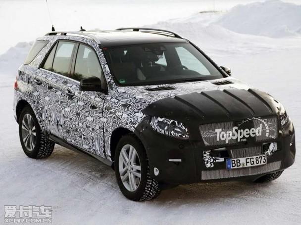 奔驰改款ML 谍照