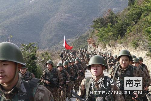 舟山某海防营50公里徒步拉练敌情不断图