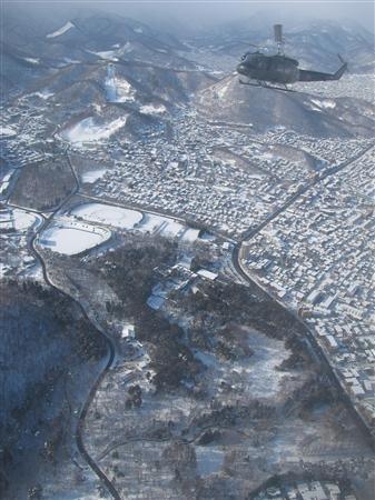 日本空自北部方面航空队举行新年首次飞行训练