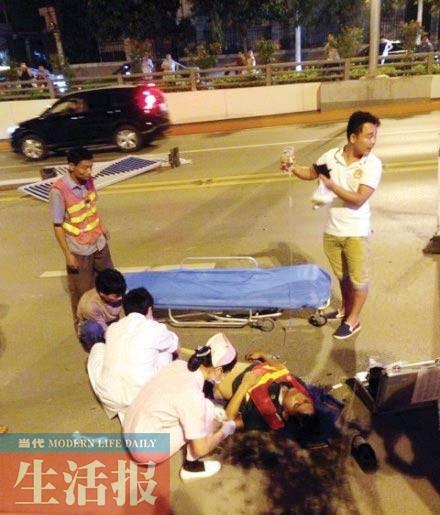 小车撞人就跑车牌却留在了现场 暴露车主行迹(图)