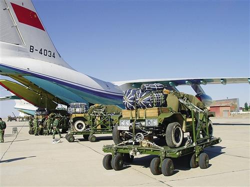 解放军首次在高原重装空投战车力保西藏安全图