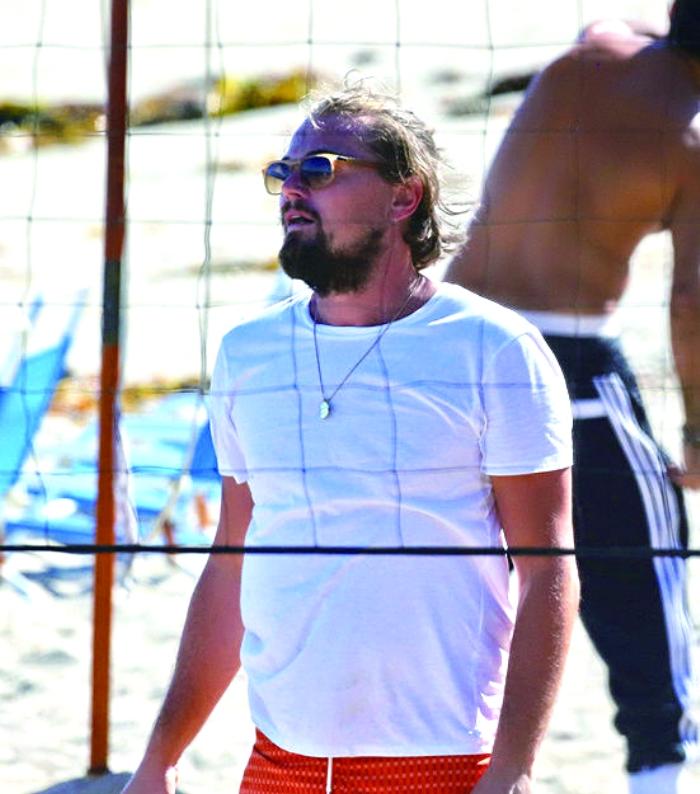 莱昂纳多发福近照曝光留长胡须形象邋遢图