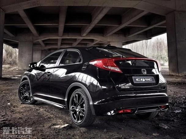 本田发布黑色版思域官图采用纯黑配色