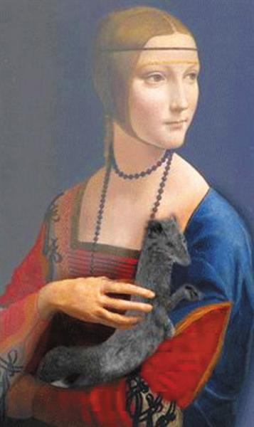 达芬奇抱银鼠的女子或存三个版本图