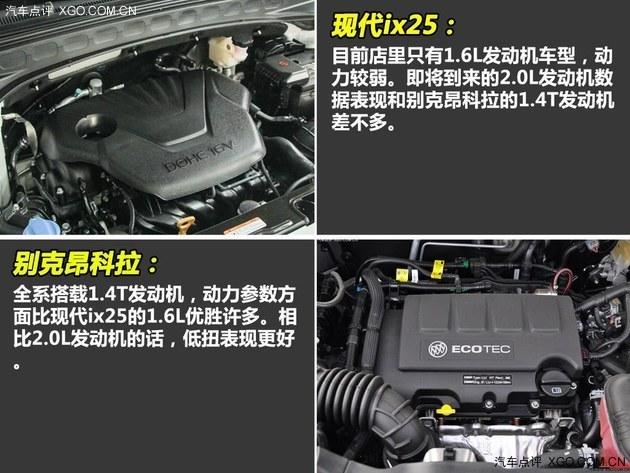 新兵对话老将 现代ix25对比别克昂科拉