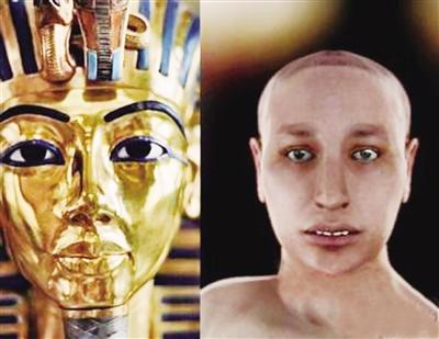 法老图坦卡蒙真容曝光被评看上去很丑图