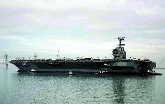 中国造航母可借鉴美福特号舰岛靠后布置图