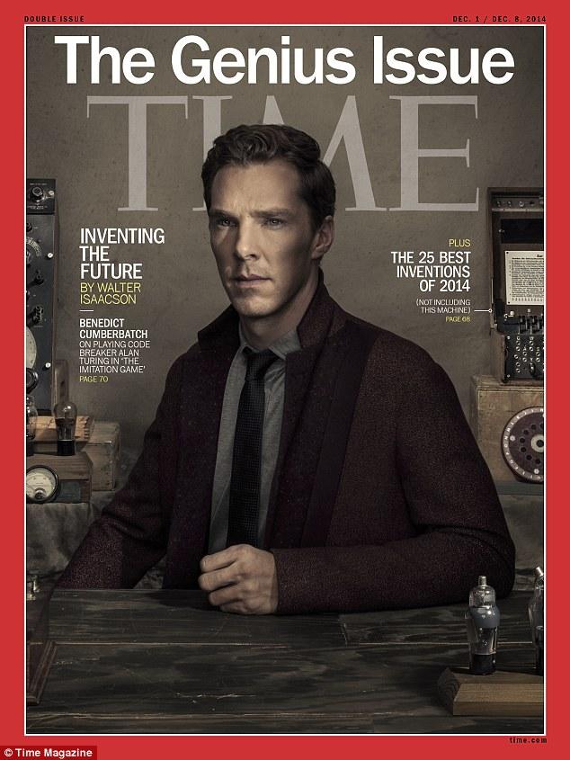 卷福帅气登时代杂志封面图