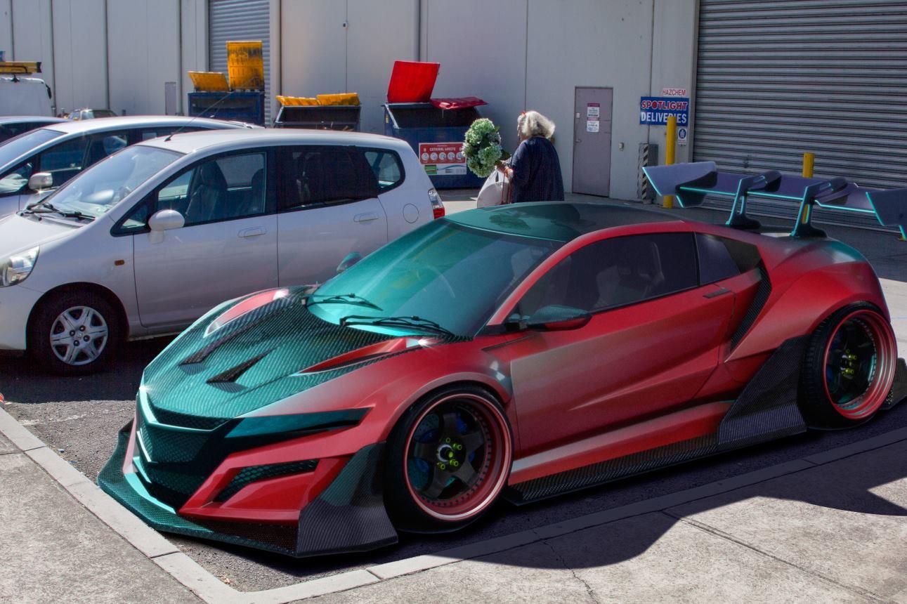 3d本田nsx赛车登场剑指gt R 中新网 3d本田nsx赛车登场剑指gt R 中新网