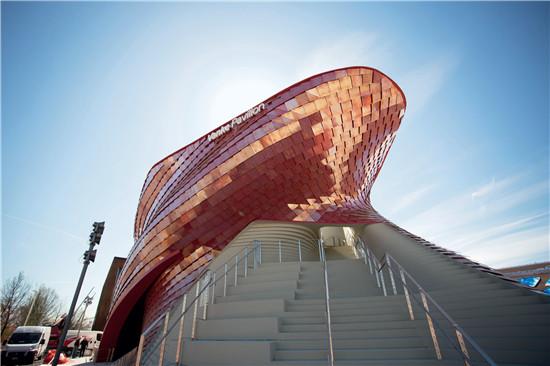 p68 米兰世博会万科馆。中国在所有参展国中展馆总体规模排名第一,除国家馆外,还有两个总面积加起来超过2000 平方米的企业馆。