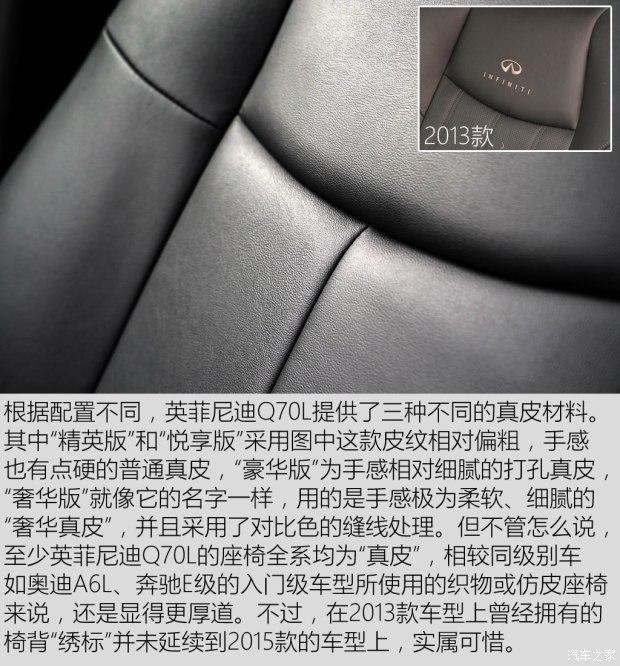 英菲尼迪(进口) 英菲尼迪Q70 2015款 Q70L 2.5L 精英版