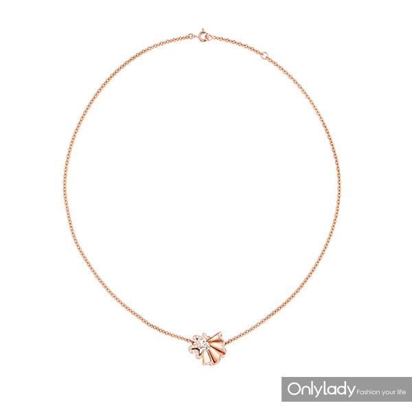 Dior高级珠宝Archi-Dior-Cocotte系列玫瑰金、钻石项链