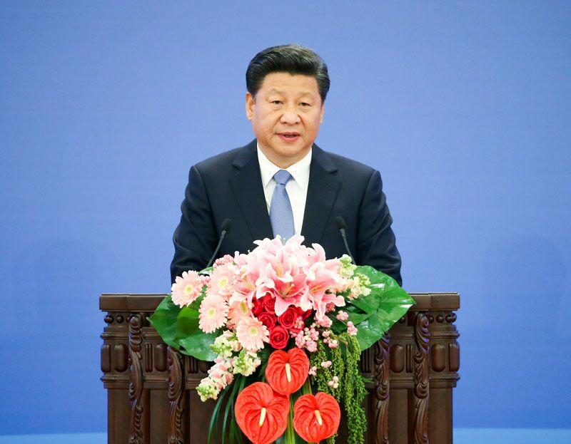 图为:2015年10月16日,国家主席习近平出席减贫与发展高层论坛并发表题