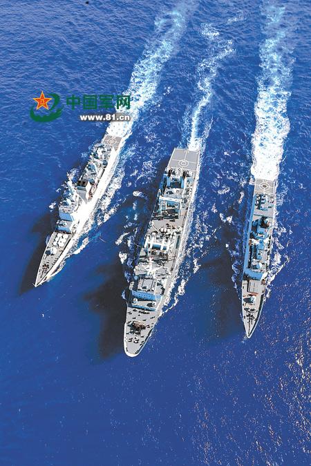 中国海军舰队环球航行创多项纪录驱离疑似海盗船