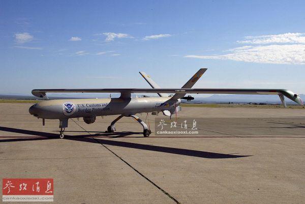 资料图:美国海关与边防局装备的"赫尔墨斯450"无人机.