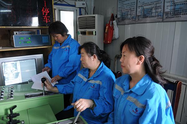 绞车房里进行工作