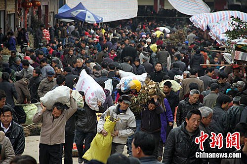 湖南安仁赶分社祭神农见闻图