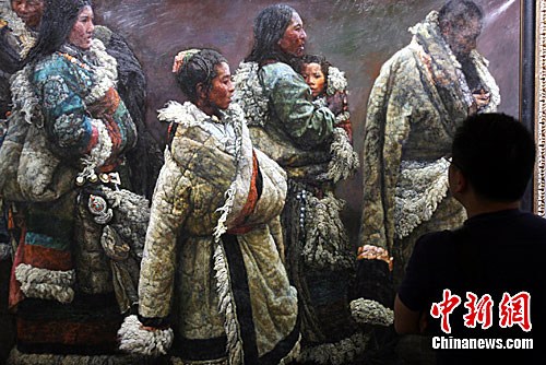 陈逸飞《山地风》8165万刷新中国油画世界纪录——中新网