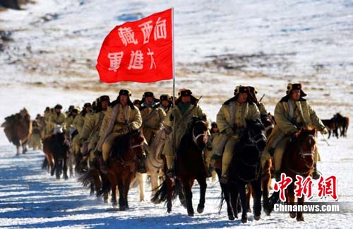 新疆与西藏阿里60年先遣连促进西藏和平解放