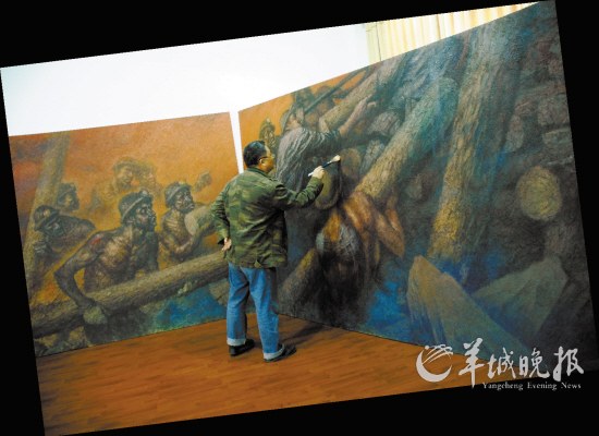 画家酝酿20年画《矿工》多位朋友矿区或死或疯(2)