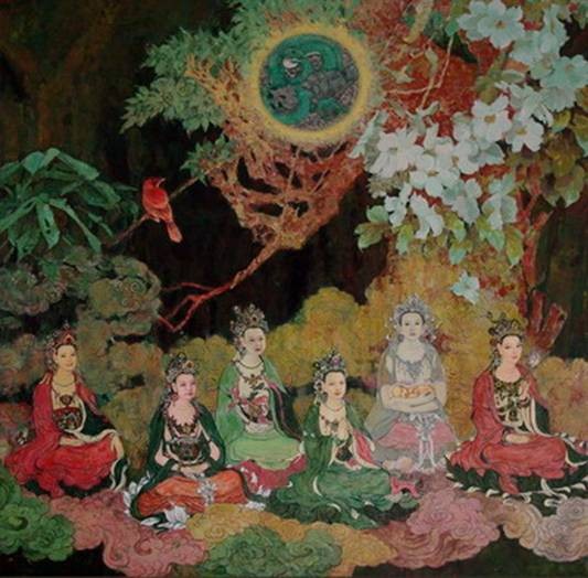 邓丽君、罗美薇、蒋方舟等入选蛇年贺岁油画(图)