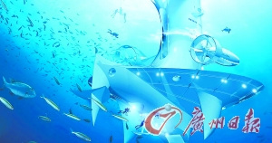 法国建筑师欲建首艘直立船外形酷似太空船(图)