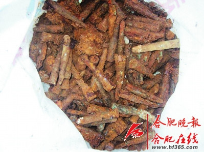 刘铭传故居挖出大量子弹弹壳系抗战时掩埋(图)