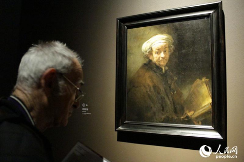 英国展示伦勃朗晚年作品绘画技法运用印刷术(图)